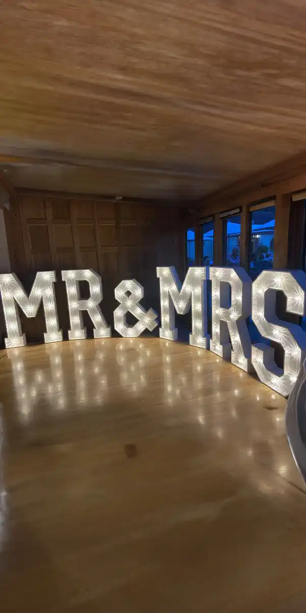 Mr and Mrs big and small Wedding accessories